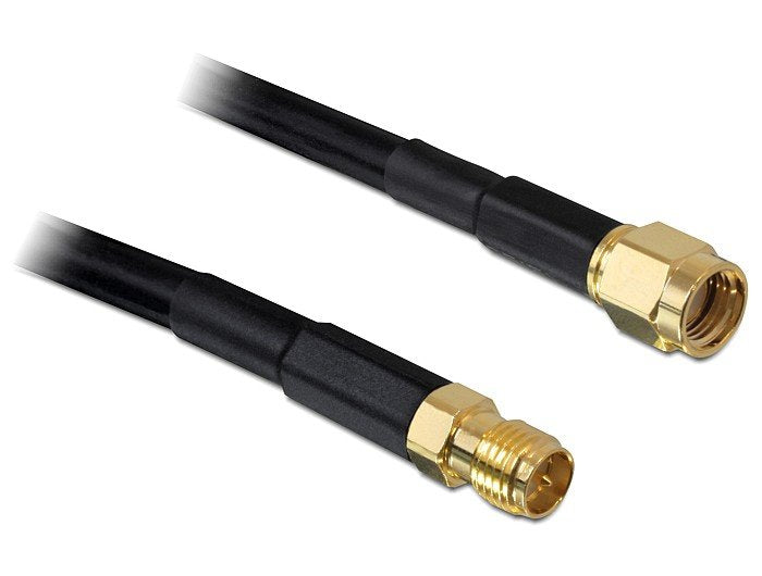 EAN 4043619894345 - DeLOCK 15m CFD200 cable coaxial RP-SMA Negro imagen 1