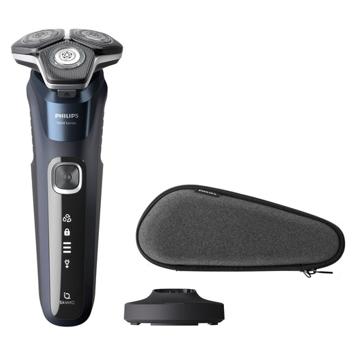 EAN 8720689008037 - Philips SHAVER Series 5000 S5885/35 afeitadora Máquina de afeitar de rotación Recortadora Azul imagen 1