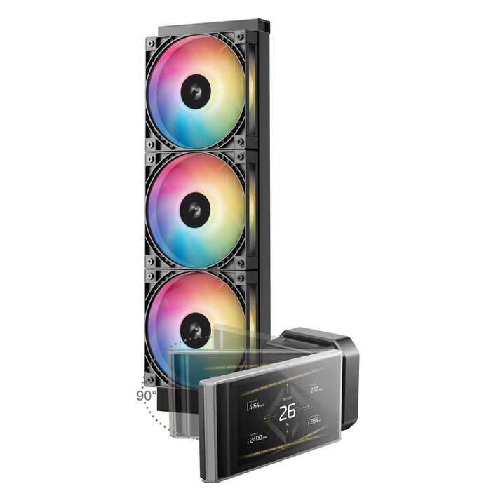 EAN 6933412730163 - DeepCool LT360 VISION ARGB Procesador Kit de refrigeración líquida 12 cm Negro 1 pieza(s) imagen 2