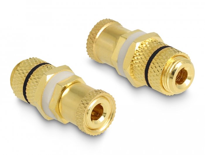 EAN 4043619641468 - DeLOCK 64146 conector 2 x binding post Oro imagen 1