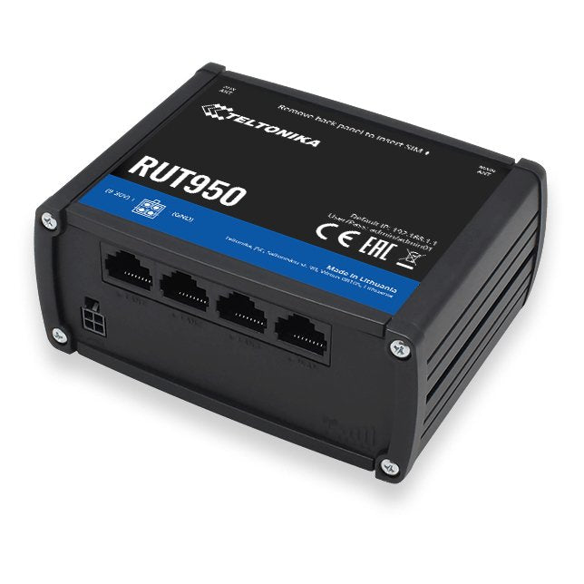 EAN 4779027311289 - Teltonika RUT950 router inalámbrico Ethernet rápido Banda única (2,4 GHz) 4G Negro imagen 1