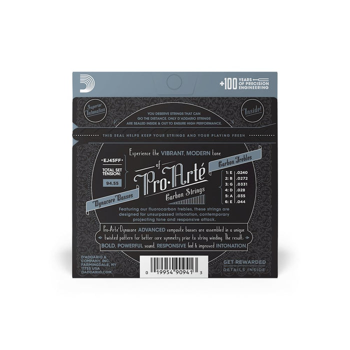 EAN 19954909413 - D'Addario EJ45FF cuerda para instrumento musical Clásico 6 pieza(s) Fluorocarbono Guitarra imagen 3