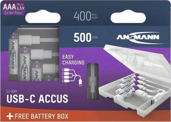 EAN 4013674223428 - Ansmann 1311-0035 pila doméstica Batería recargable AAA Ión de litio imagen 1