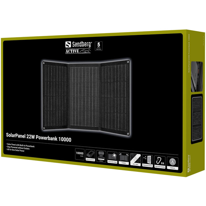 EAN 5705730421440 - Sandberg 421-44 cargador de dispositivo móvil Universal Negro Batería, Solar Exterior imagen 7