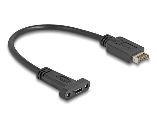 EAN 4043619854547 - DeLOCK 85454 cable USB USB 3.2 Gen 2 (3.1 Gen 2) 0,25 m USB E USB C Negro imagen 1