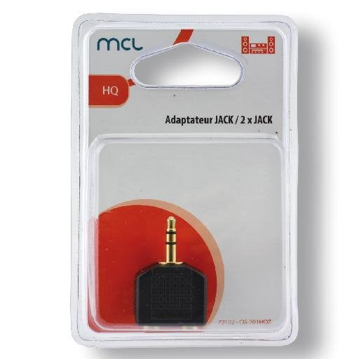 EAN 3700224721022 - MCL CG-701HQZ cambiador de género para cable Mini-Jack 3.5mm 2 x Mini-Jack 3.5mm Negro imagen 2