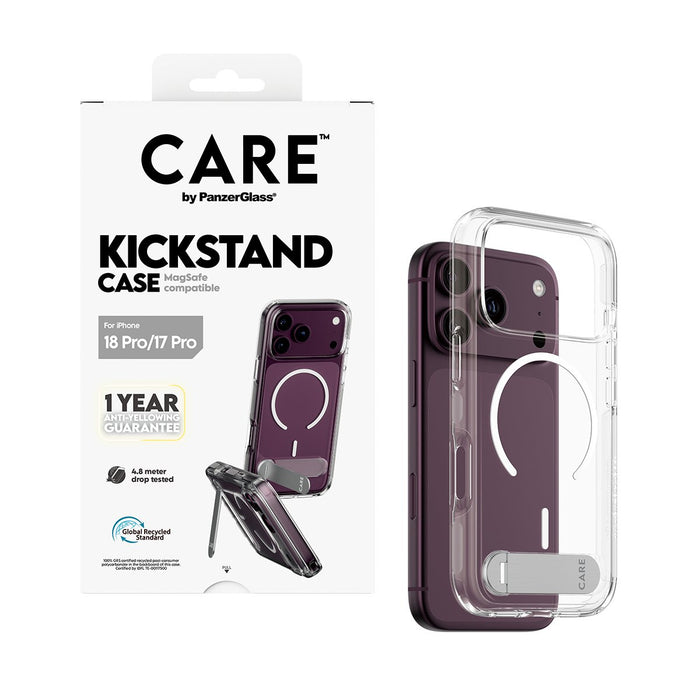 EAN 5715685043857 - PanzerGlass CARE™ by ® Kickstand Case Transparent w. White MagSafe iPhone 2026 Pro | 17 Pro funda para te imagen 6