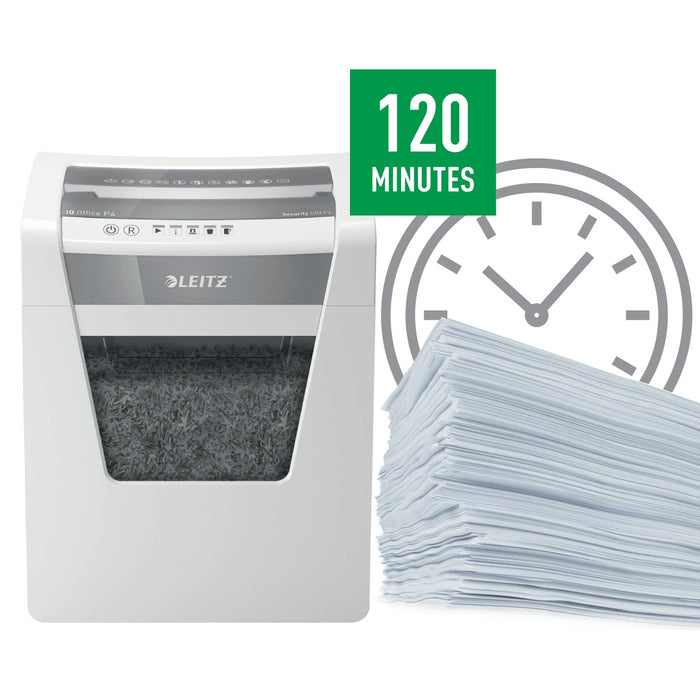 EAN 4002432118960 - Leitz 80030000 triturador de papel Corte cruzado 55 dB 22,3 cm Blanco imagen 5
