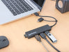 EAN 0766623180863 - Manhattan 180863 hub de interfaz USB 3.2 Gen 1 (3.1 Gen 1) Type-A + Type-C 5000 Mbit/s Negro imagen 5