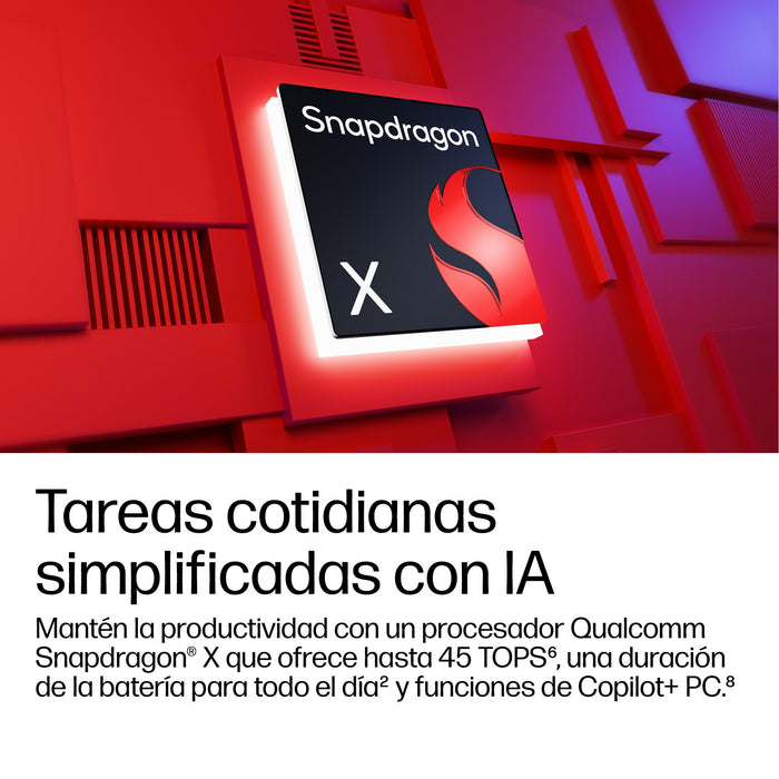 EAN 821844595763 - HP OmniBook 3 Laptop Next Gen AI 14-hz0005nsx Copilot+ PC Snapdragon X1-26-100 Portátil 35,6 cm (14") 2K 1 imagen 7