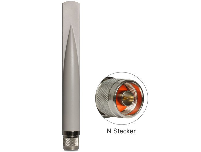 EAN 4043619884520 - DeLOCK 88452 antena para red Antena omnidireccional Clase N 2,5 dBi imagen 1