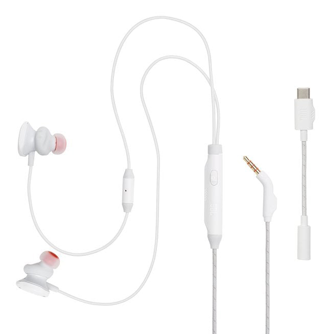 EAN 1200130015489 - JBL Quantum 50C Auriculares Alámbrico Dentro de oído Juego Blanco imagen 4