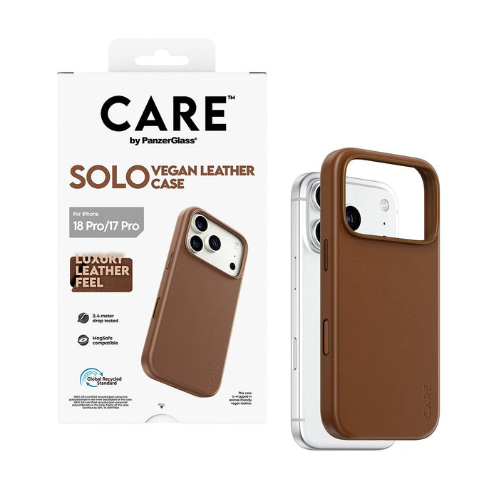 EAN 5715685044434 - PanzerGlass CARE™ by ® Solo Vegan Leather Case Brown w. MagSafe iPhone 2026 Pro | 17 Pro funda para teléf imagen 5