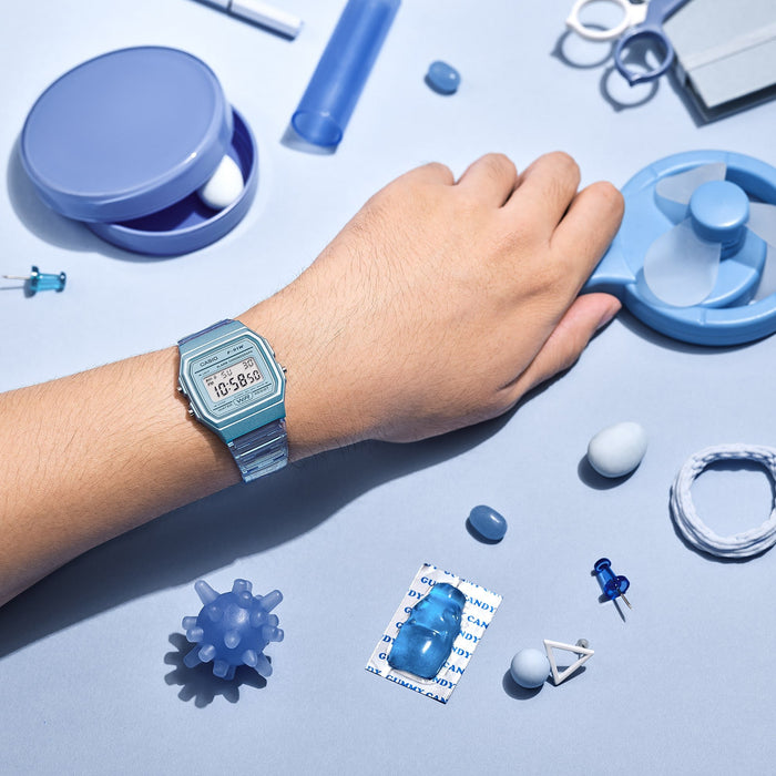 EAN 4549526261060 - Casio F-91WS-2 Reloj de pulsera Cuarzo Azul, Transparente imagen 3