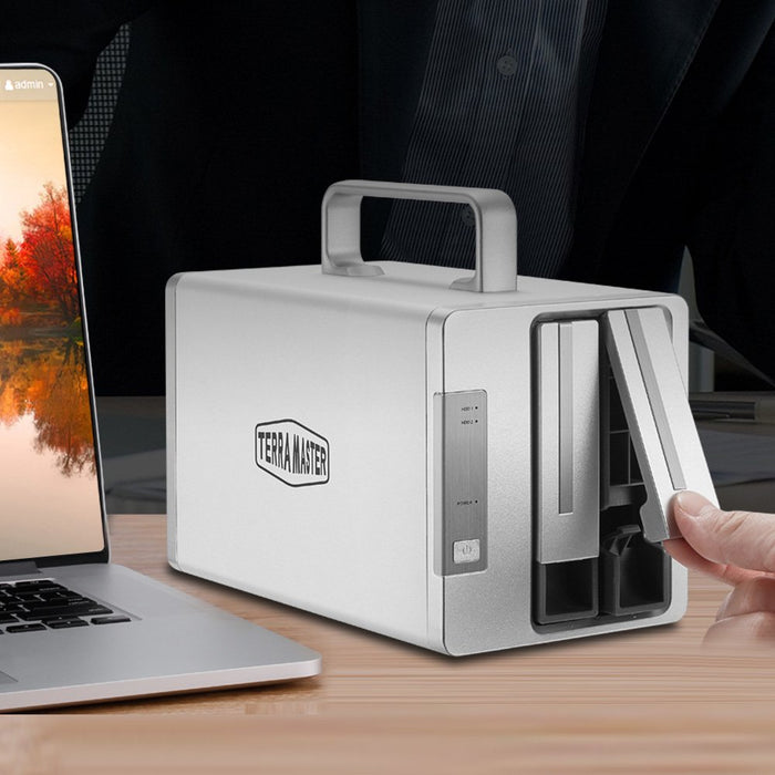 EAN 6939236140072 - TerraMaster D2 Thunderbolt 3 unidad de disco multiple 0 TB Escritorio Gris imagen 7