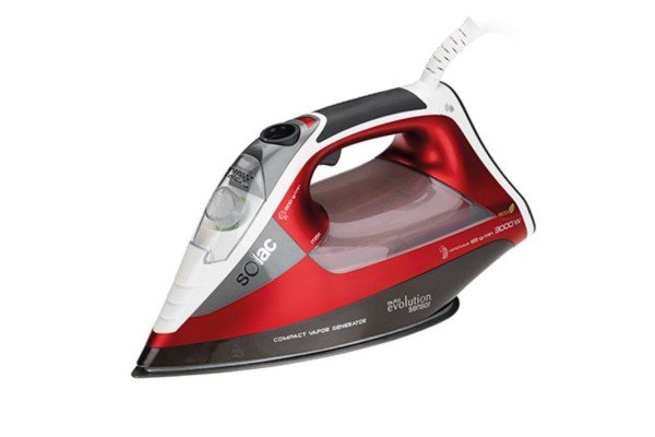 EAN 8433766186626 - Solac CVG9611 Plancha vapor-seco Suela antiadherente 3000 W Negro, Rojo, Blanco imagen 2