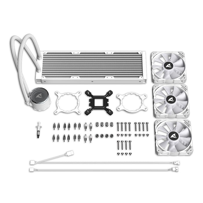 EAN 4044951038619 - Sharkoon S90 Procesador Sistema de refrigeración líquida todo en uno 12 cm Blanco 1 pieza(s) imagen 15