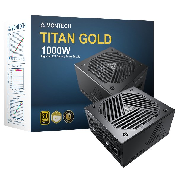 EAN 4710562744521 - Montech TITAN GOLD 1000W unidad de fuente de alimentación 20+4 pin ATX ATX Negro imagen 7