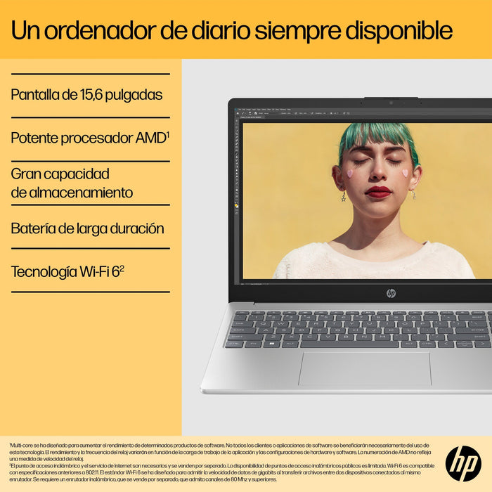 EAN 197497369892 - HP 15-fc0091ns AMD Ryzen™ 5 7520U Portátil 39,6 cm (15.6") Full HD 16 GB LPDDR5-SDRAM 1 TB SSD Wi-Fi 6 (80 imagen 4