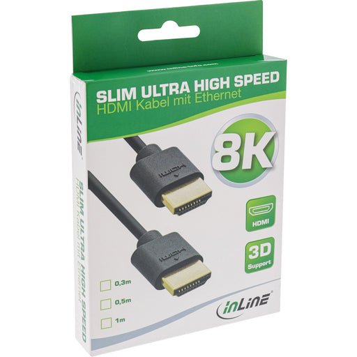EAN 4043718307630 - InLine 17955S cable HDMI 0,5 m HDMI tipo A (Estándar) Negro imagen 2