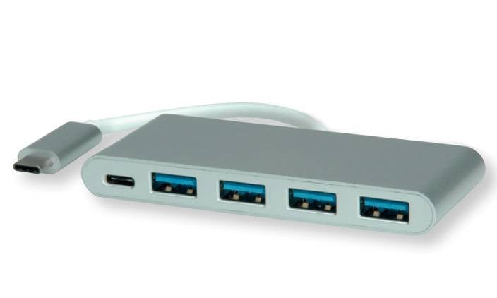 EAN 7630049633629 - ROLINE 14.02.5061 hub de interfaz USB Tipo C 5000 Mbit/s Plata imagen 1