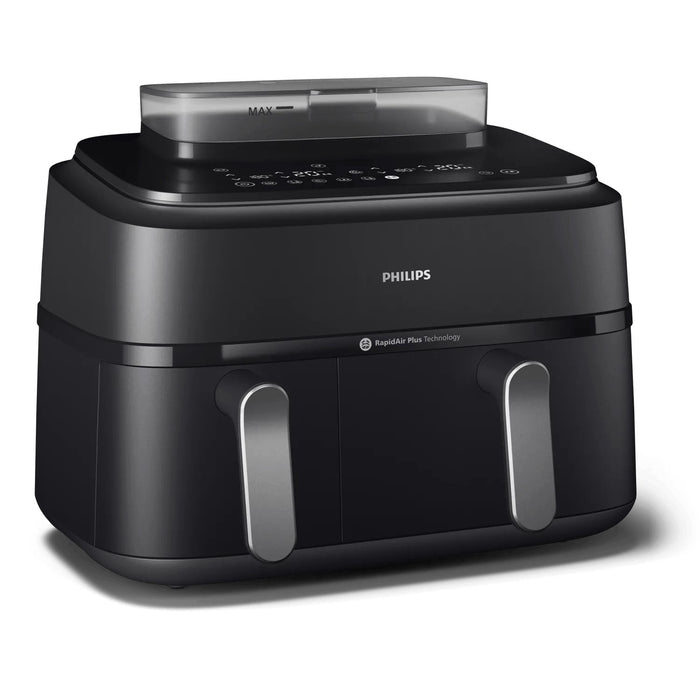 EAN 8720389047459 - Philips 5000 series NA551/00 freidora Doble 9 L Independiente 2750 W Freidora de aire caliente Negro, Pla imagen 1