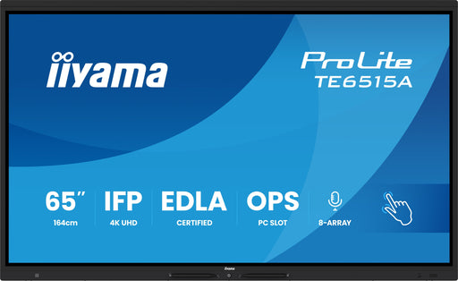 EAN 4948570127481 - iiyama TE6515A-B2AG pantalla de señalización Panel plano interactivo 163,8 cm (64.5") Wifi 550 cd / m² 4K imagen 2