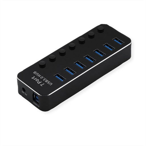 EAN 7630049621534 - ROLINE 14.02.5057 hub de interfaz USB 3.2 Gen 1 (3.1 Gen 1) Type-A 5120 Mbit/s Negro imagen 2