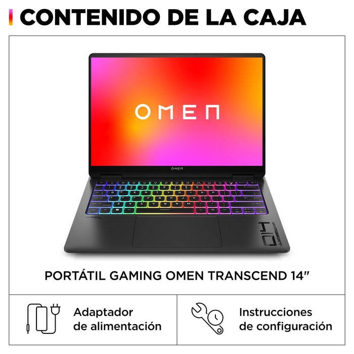EAN 0198122018710 - HP OMEN 14-fb0000ns Intel Core Ultra 7 155H Portátil 35,6 cm (14") 3K 16 GB LPDDR5x-SDRAM 1 TB SSD NVIDIA imagen 6