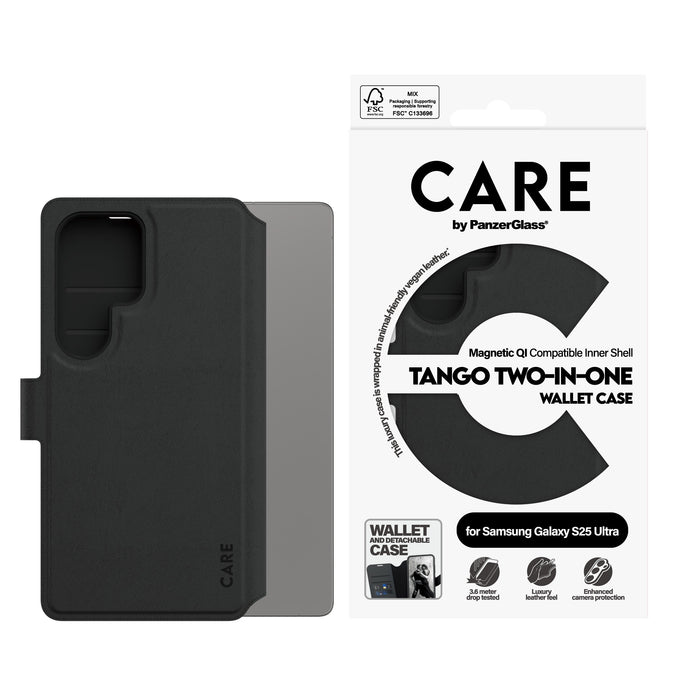 EAN 5715685016851 - PanzerGlass CARE™ by ® Tango 2-in-1 Wallet Case w. Qi Compatible Samsung Galaxy S25 Ultra funda para telé imagen 3