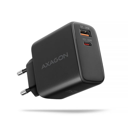 EAN 8595247907905 - Axagon ACU-PQ45 QC 3.0, 4.0/AFC/FCP/PPS/PD, 45W, schwarz - Netzladegerät mit USB-A und USB-C Schnittstell imagen 1