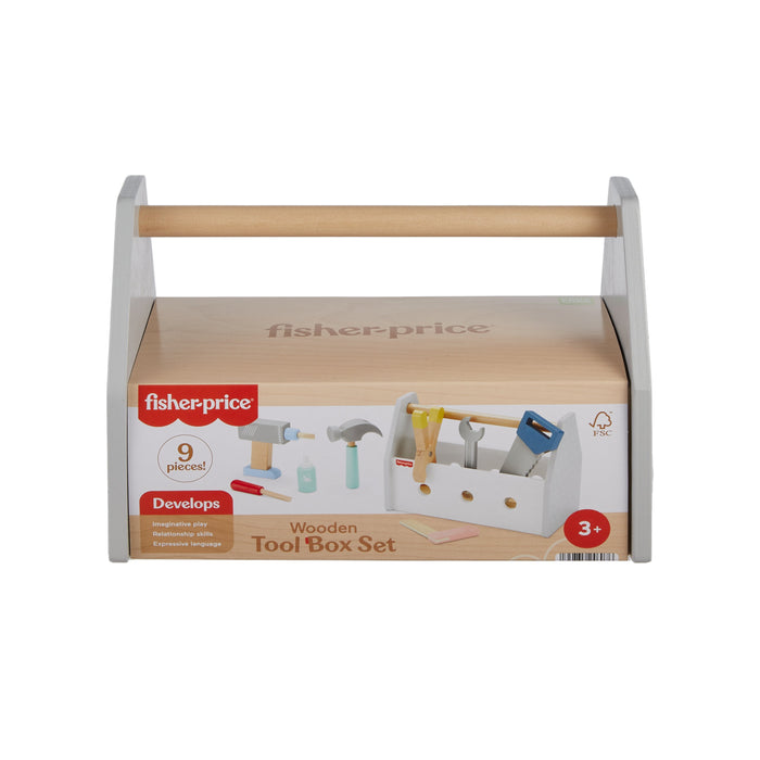 EAN 0194735246076 - Fisher-Price Wooden Tool Box Set imagen 6