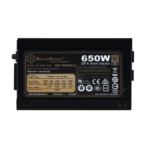 EAN 4710679810904 - Silverstone SX650-G unidad de fuente de alimentación 650 W 20+4 pin ATX SFX Negro imagen 6