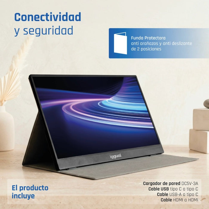 EAN 8435364319987 - iggual MPL156 pantalla para PC 39,6 cm (15.6") 1920 x 1080 Pixeles Full HD LED Negro imagen 17