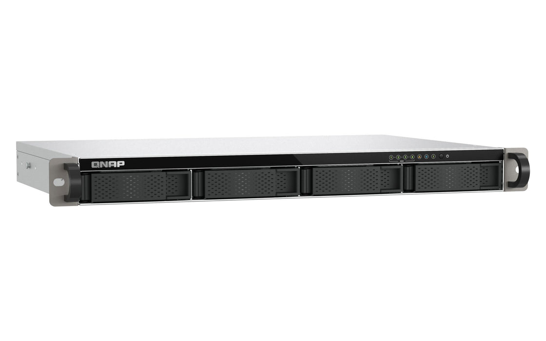 EAN 4711103091708 - QNAP TS-432XeU NAS Bastidor (1U) 4 GB DDR4 0 TB QNAP QTS Negro, Gris imagen 5