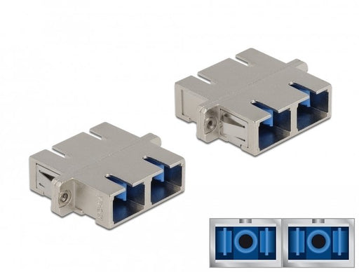 EAN 4043619868735 - DeLOCK 86873 adaptador de fibra óptica 2 pieza(s) Plata imagen 1