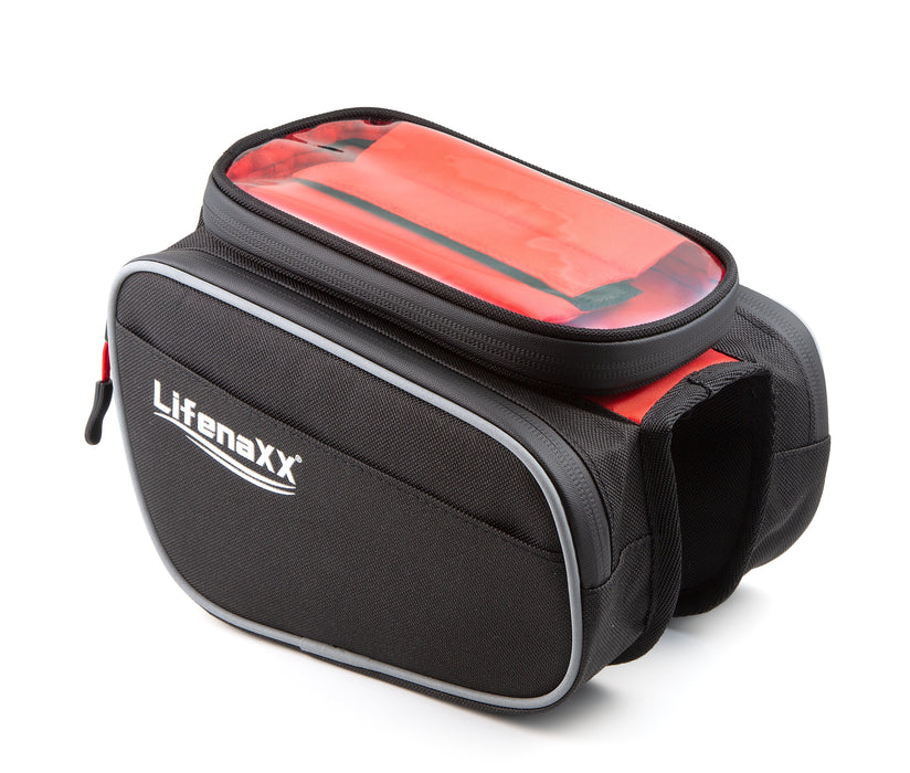 EAN 4260358128184 - Technaxx 4932 bolsa para bicicletas y cesta Montura Bolsa de bicicletas 3 L Negro, Rojo imagen 1
