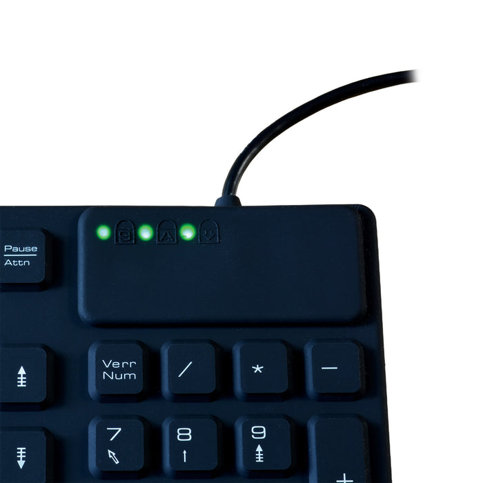 EAN 3700224765095 - MCL ACK-729/N teclado Universal USB + PS/2 AZERTY Francés Negro imagen 3