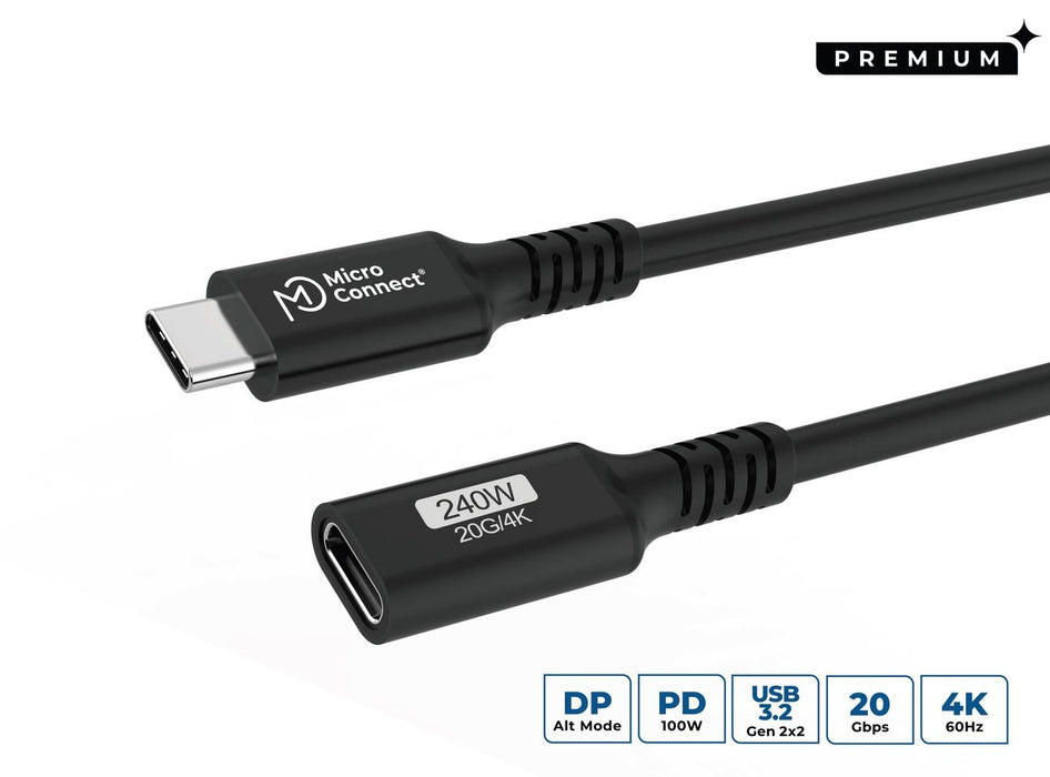 EAN 5704174885337 - Microconnect USB3.2CC1EX cable USB USB4 Gen 2x2 1 m USB C Negro imagen 1