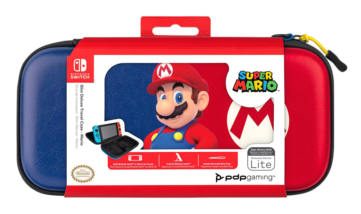 EAN 0708056068325 - PDP Slim Deluxe: Power Pose Mario Funda protectora rígida Nintendo Azul, Rojo imagen 3