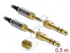 EAN 4043619857845 - DeLOCK 85784 cable de audio 0,5 m 3,5mm Negro, Gris imagen 3