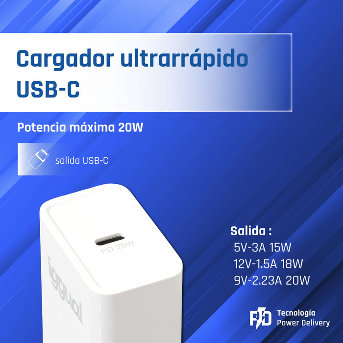 EAN 8435364318164 - iggual IGG318164 cargador de dispositivo móvil Universal Blanco Corriente alterna Interior imagen 4