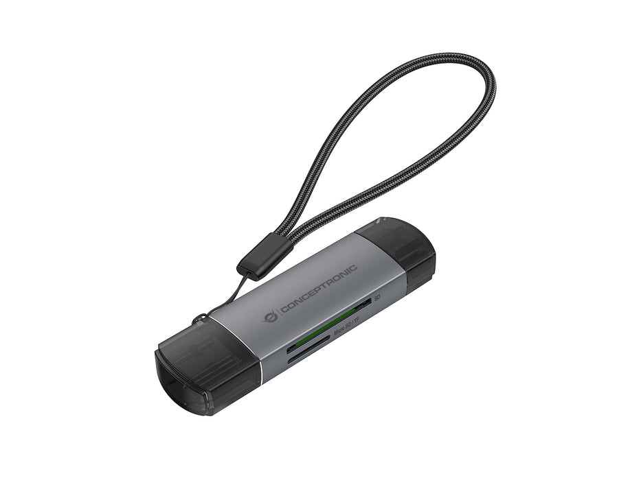 EAN 4015867234358 - Conceptronic BIAN05G lector de tarjeta USB 3.2 Gen 1 (3.1 Gen 1) Type-A/Type-C Gris imagen 5