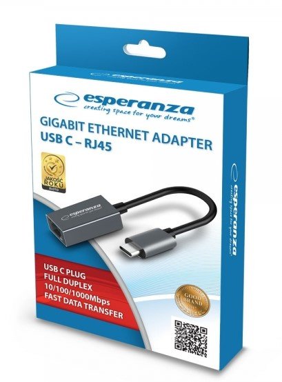 EAN 5901299958841 - Esperanza ENA102 adaptador e inyector de PoE imagen 2