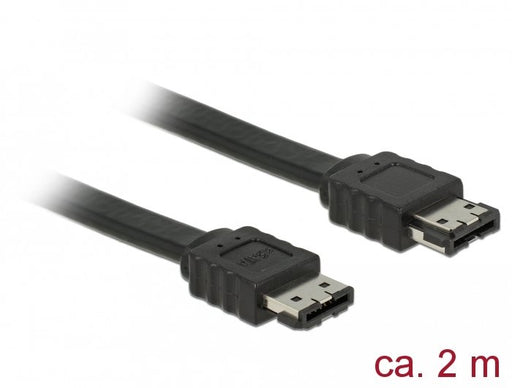 EAN 4043619856411 - DeLOCK 85641 cable de SATA 2 m eSATA Negro imagen 2