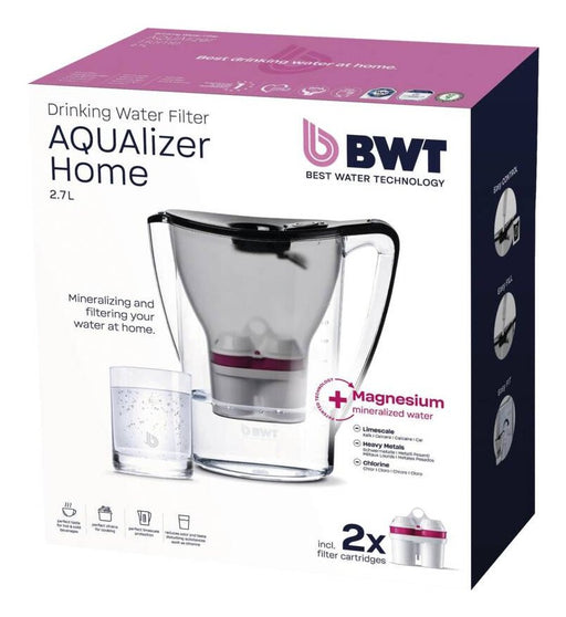 EAN 9010455022244 - BWT Aqualizer Home Filtro de agua para jarra 2,7 L Negro, Transparente imagen 2