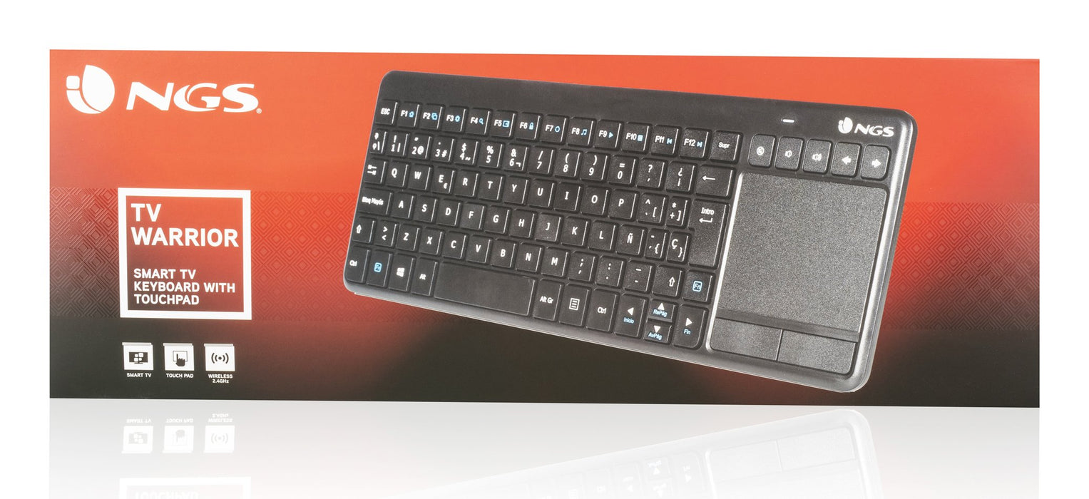 EAN 8435430611366 - NGS TV Warrior, AZERTY, FR teclado Hogar RF inalámbrico Francés Negro imagen 7