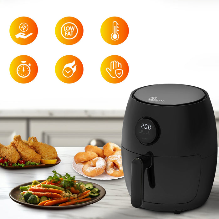 EAN 5906168633218 - Extralink HOME AIR FRYER 2L EU SJ-200 freidora Sencillo Independiente 1000 W Freidora de aire caliente Ne imagen 17