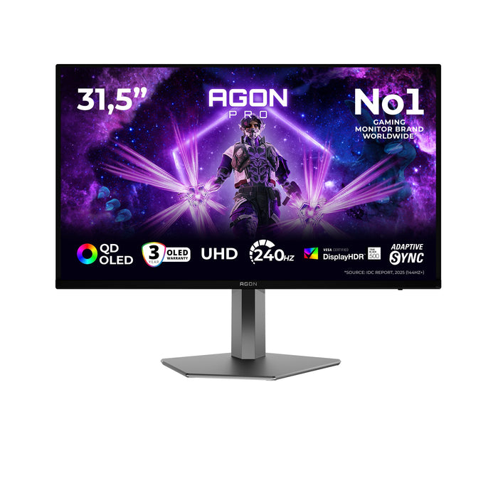 EAN 4038986113465 - AOC AGON PRO AG326UZD2 pantalla para PC 80 cm (31.5") 3840 x 2160 Pixeles 4K Ultra HD OLED Negro imagen 1