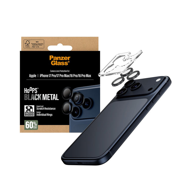 EAN 5715685025624 - PanzerGlass ® Hoops® Camera Lens Protector Black iPhone 17 Pro | iPhone 17 Pro Max | iPhone 16 Pro | 16 P imagen 5